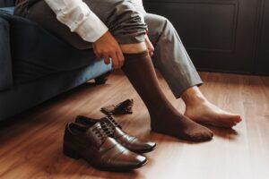 Illustration of The Difference Between Dress Socks and Casual Sock Styles